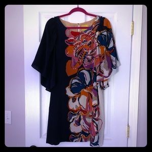 Maeve size Large navy and white floral dress